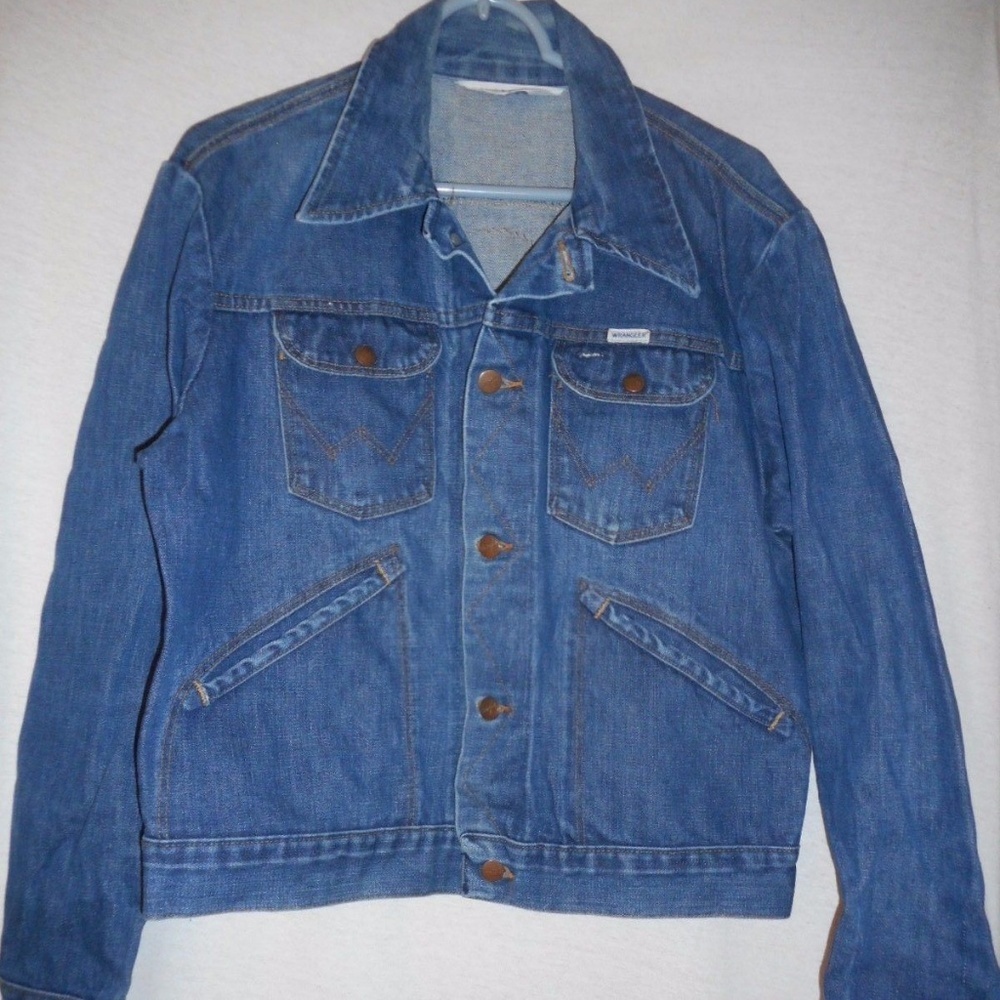 Vintage Wrangler denim Jacket Western Horseman